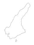 合併以前の淡路島の白地図3