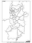 奈良県の白地図3