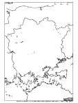 岡山県の白地図4