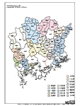 合併以前の岡山県の白地図1