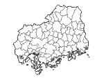合併以前の広島県の白地図5