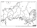 山口県の白地図2