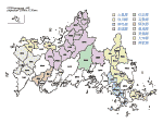 合併以前の山口県の白地図1
