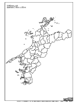 合併以前の愛媛県の白地図3