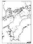 愛媛県の白地図4