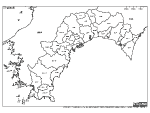 高知県の白地図2