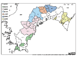 高知県の白地図1