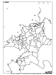 福岡県の白地図6