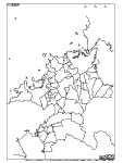 福岡県の白地図3