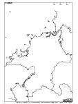 福岡県の白地図4