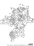 合併以前の福岡県白地図4