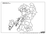 合併以前の熊本県の白地図3