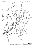 熊本県の白地図6