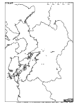 熊本県の白地図4