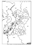 熊本県の白地図2