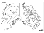 合併以前の鹿児島県の白地図3