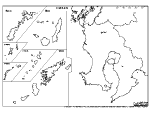 鹿児島県の白地図4