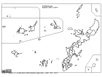 合併以前の沖縄県と先島諸島の白地図3