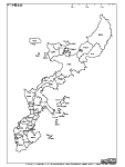 沖縄本島の白地図1