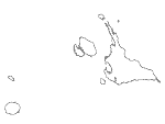 宮古島列島の白地図2
