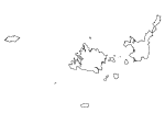 八重山列島の白地図2
