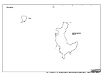 渡名喜島の白地図