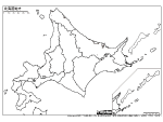 北海道の白地図2
