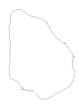 青ヶ島の白地図