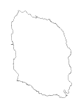 大島の白地図