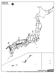 日本列島の白地図2