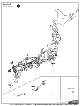 日本列島の白地図1