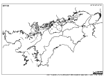 瀬戸内海の白地図2